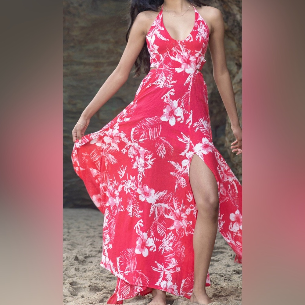 Free People Floral Maxi Dress Size XS